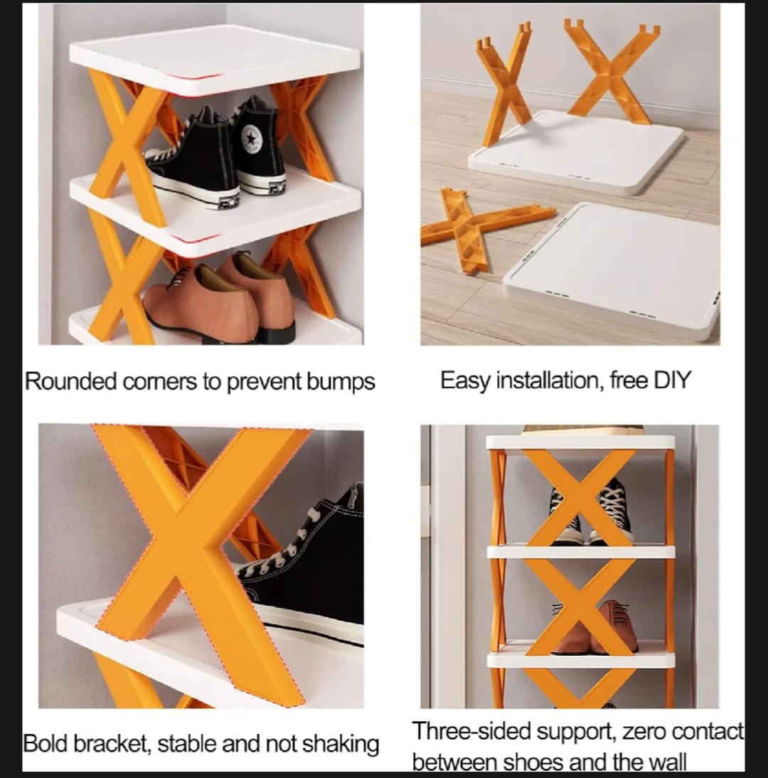 4-Layer Shoe Rack — Smart, Space-Saving Shoe Organizer for Every Home